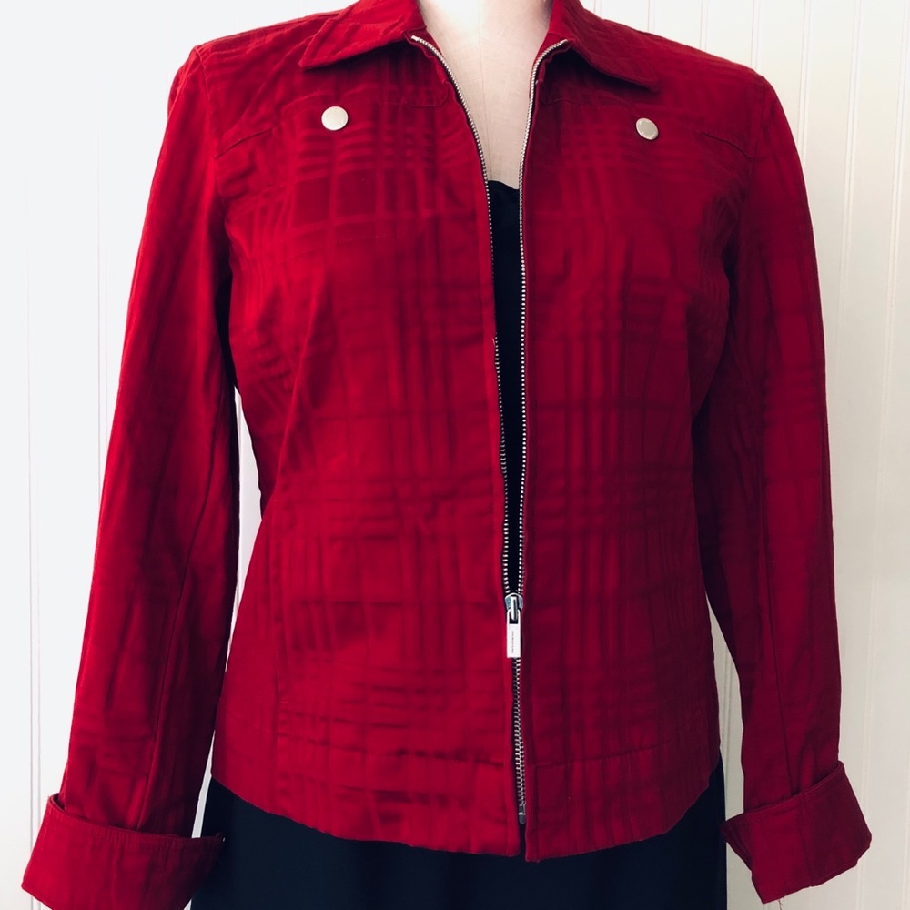 Jones New York Zip Jacket Petite Sm